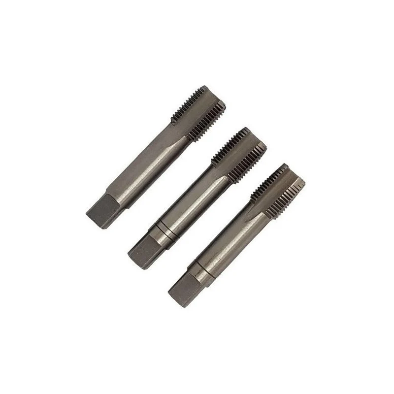 Juego De Machos Cañerí P/terraja Hilo Gas Bsp 1/8 3 Pzs Kraft bohrer