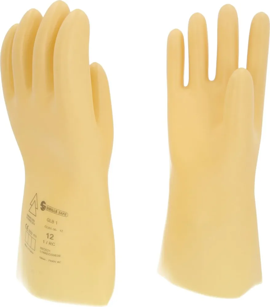 KS TOOLS Guante protector de electricista con aislamiento protector, talla 12, clase 1, blanco ( 117.0056 )