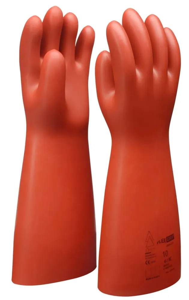 KS TOOLS Guante protector de electricista con protección mecánica, talla 11, clase 00, rojo ( 117.0067 )