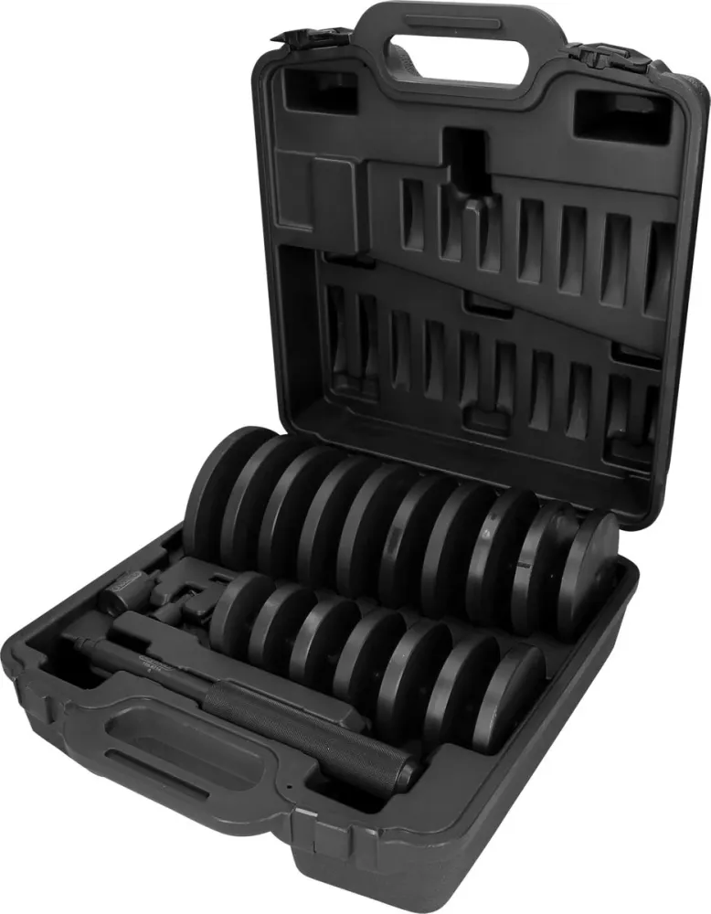 KS TOOLS Juego de extractores de cojinetes y casquillos, 21 pzs ( 150.9710 )