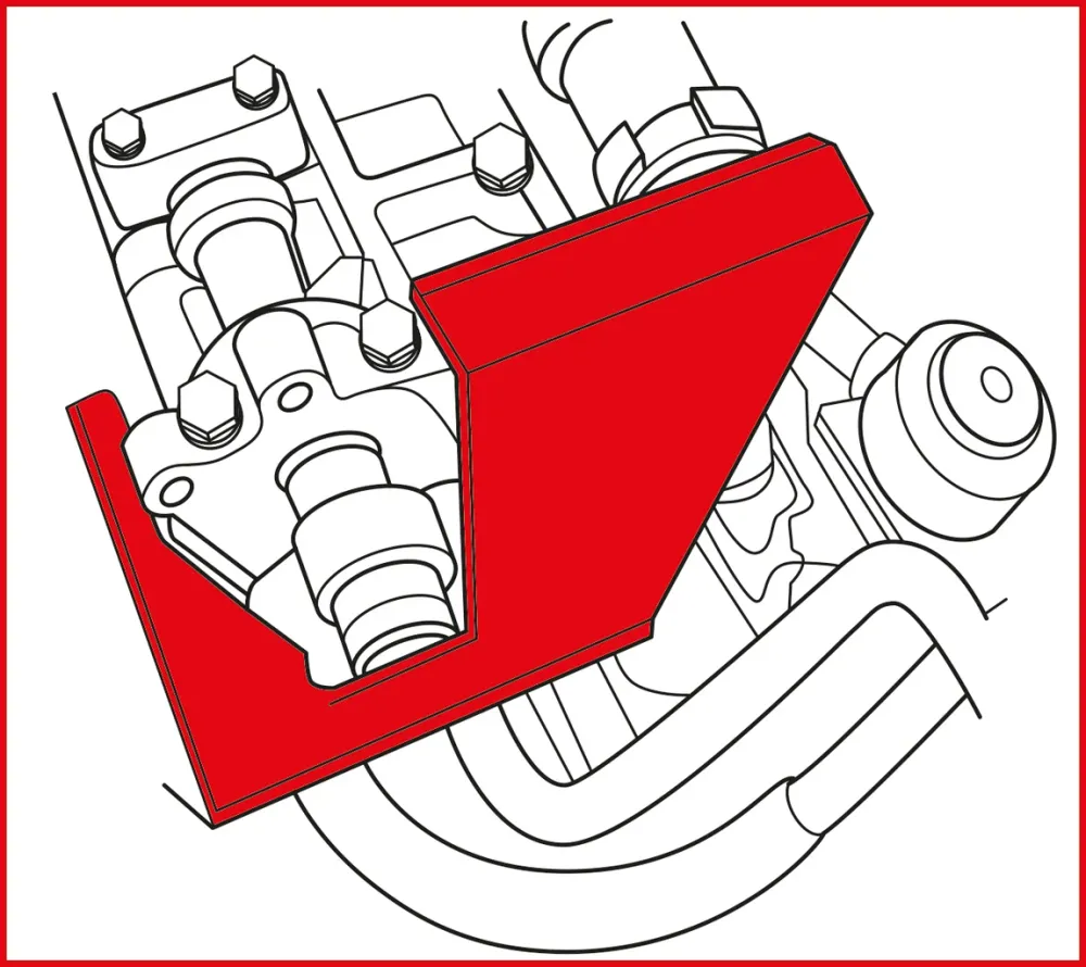 KS TOOLS Juego de herramientas de reglaje de motores para Ford / Mazda, 4 pzs ( 400.3350 )