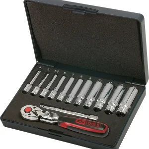 KS TOOLS 1/4' Juego de llaves de vaso CHROMEplus, 13 pzs ( 918.0613 )