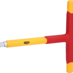 KS TOOLS Llave acoplable con mango en T de 3/8' con aislamiento protector, 200 mm ( 117.5240 )