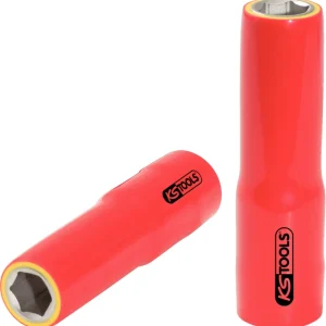 KS TOOLS Llave de vaso de 1/2' con aislamiento protector, larga, 32 mm ( 117.1350 )