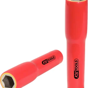 KS TOOLS Llave de vaso de 1/2' con aislamiento protector, XL, 13 mm, 145 mm ( 117.1371 )