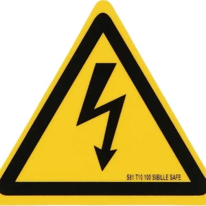 KS TOOLS Rótulo de advertencia híbrido-electrocución, plástico, 100 mm ( 117.0177 )