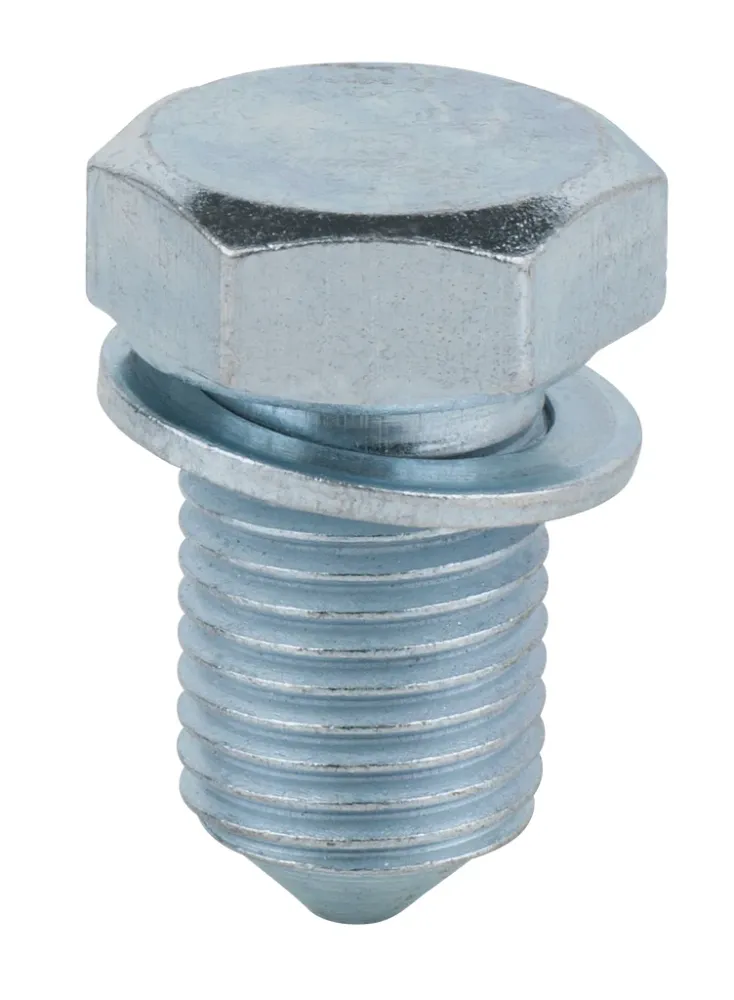 KS TOOLS Tornillo de drenaje de aceite, hexágono exterior 19 mm, M14x1,5x17,5 mm, paquete de 25 ( 430.2027 )