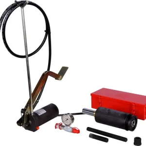 KS TOOLS Unidad hidráulica de 32 t, con bomba hidráulica y manómetro, 11 pzs ( 440.0585 )