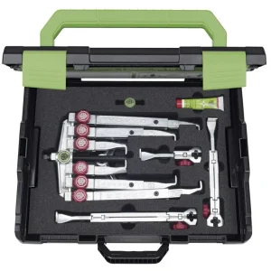 Kukko K-2030-10+ - Juego de extractor de rodamientos universales de 2 y 3 patas con ajuste rápido (120-130 x 100-350 mm)