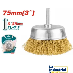ESCOBILLA COPA DORADO 3´ CON VASTAGO TOTAL La Industrial Outlet