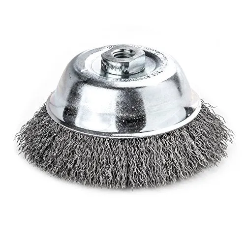 LessMann 423167 - Cepillo taza LessMann 75 mm./M14x2,0 mm. alambre de acero ondulado STA 0,35