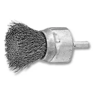 LessMann 453751 - Brocha con espiga LessMann 23x25x68 mm. alambre de acero latonado ondulado STM 0,25