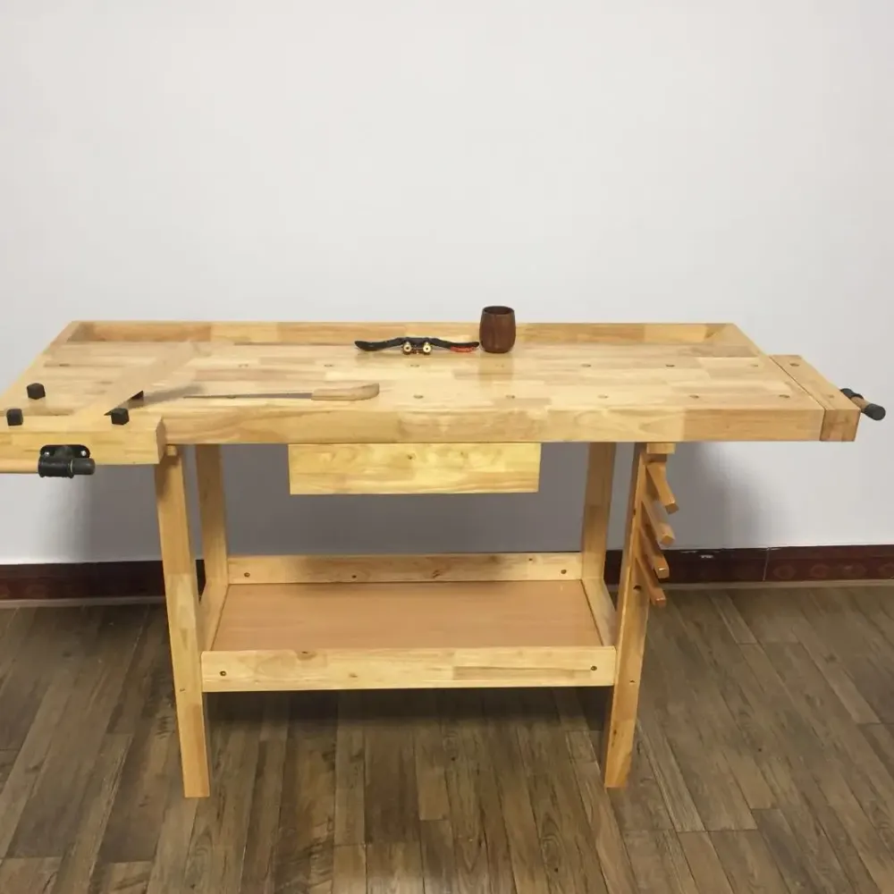 Banco de trabajo de madera de haya, mesas de carpinterí, escuela, hogar, taller de carpinterí Light My Way Store