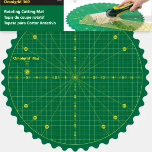 Base de corte giratoria Omnigrid Linda's Electric Quilters