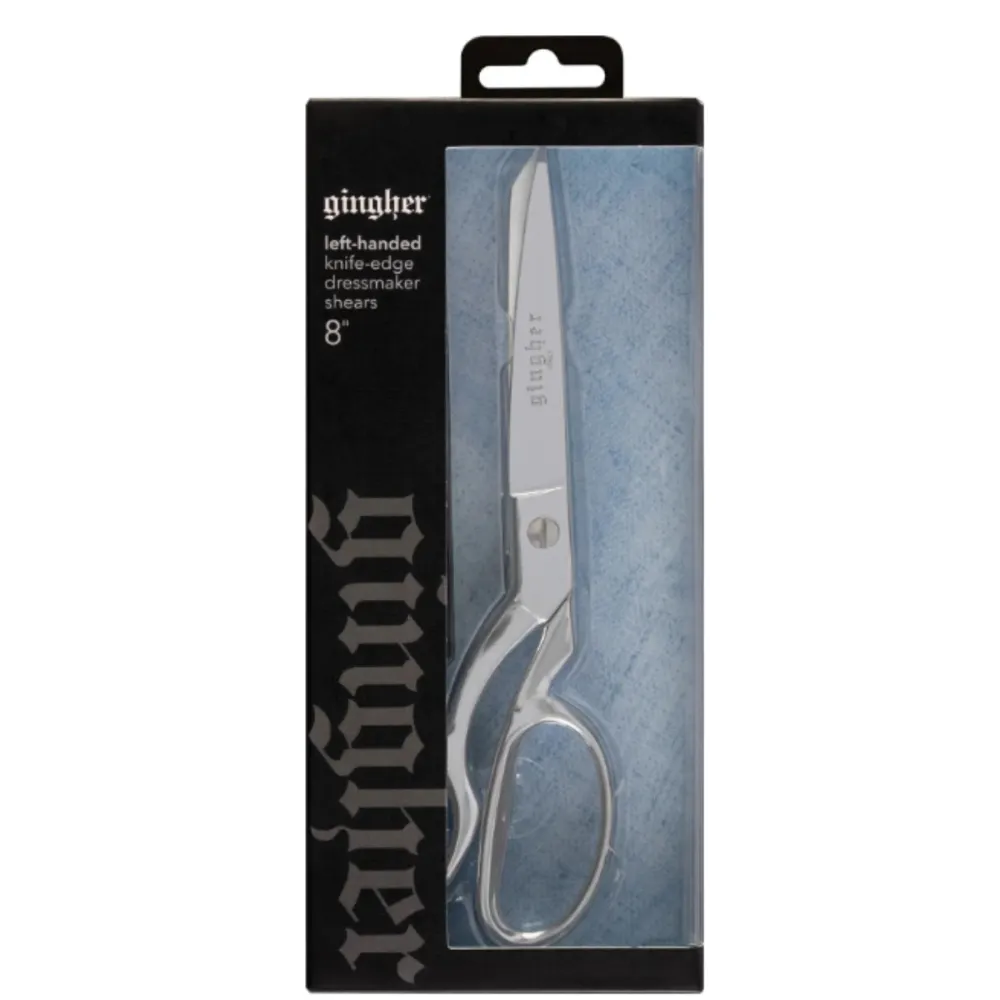 Tijeras Gingher de 20 cm con filo de cuchillo para zurdos Linda's Electric Quilters