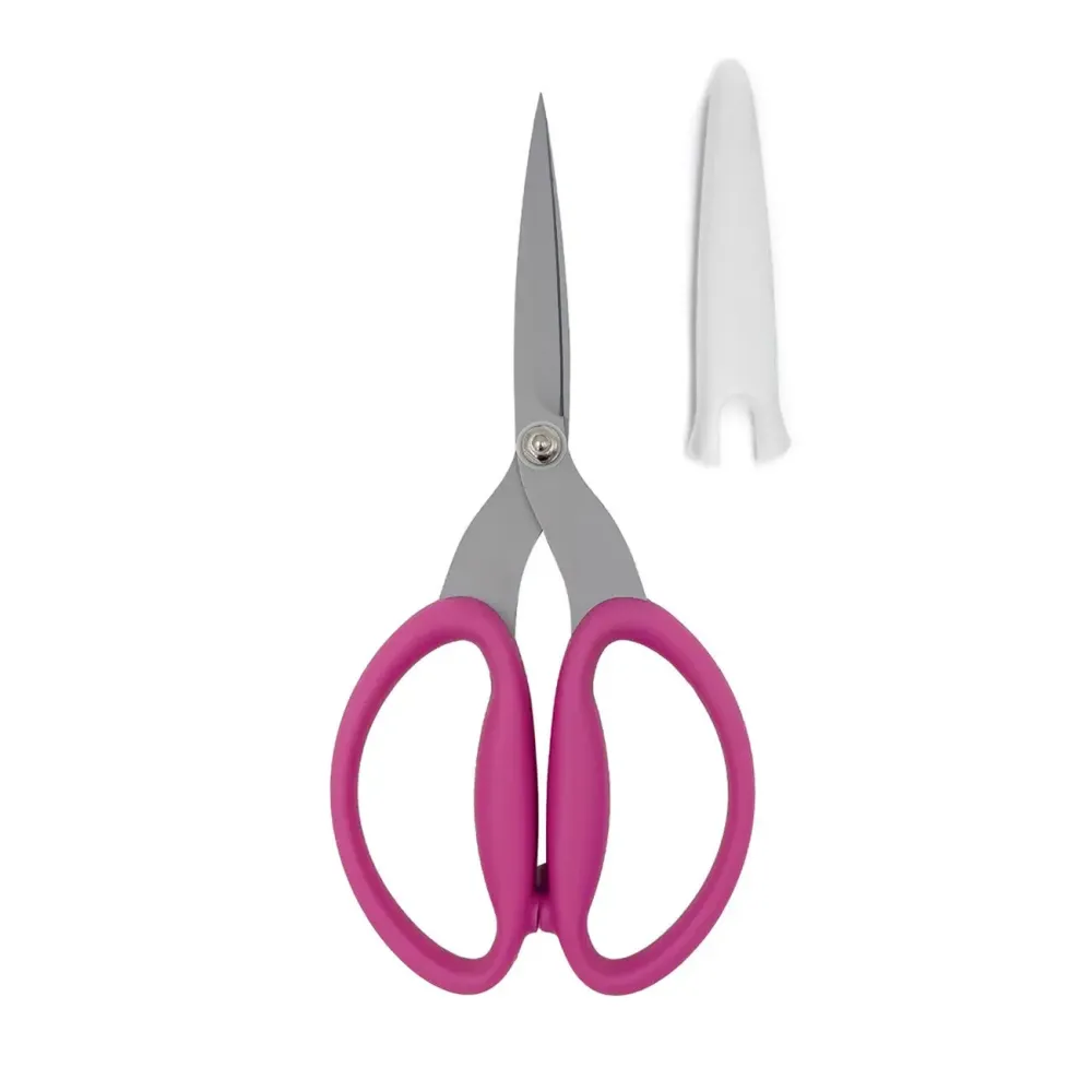 Tijeras Perfect Scissors, rosa, 19,7 cm, hojas grandes multiuso con filo de cuchillo Linda's Electric Quilters