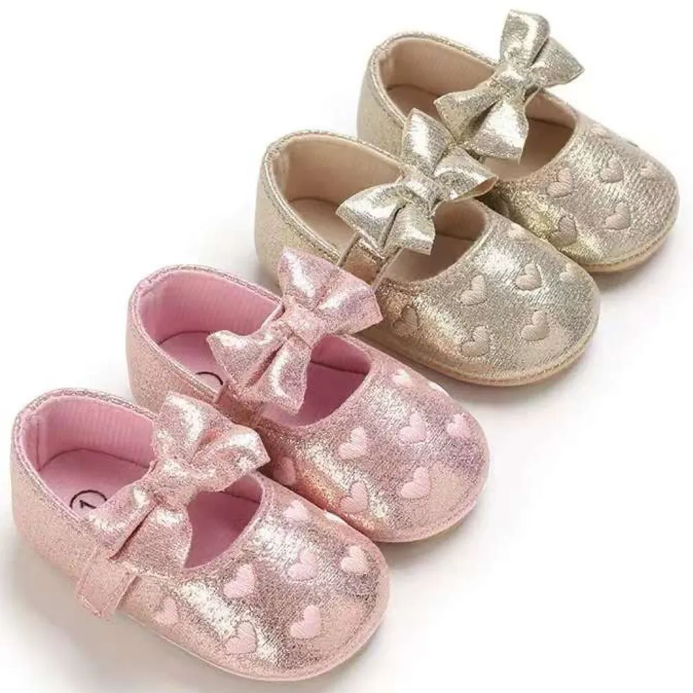 Baletas Pre Caminadora Con Suela Niñ Plateado Magic Baby
