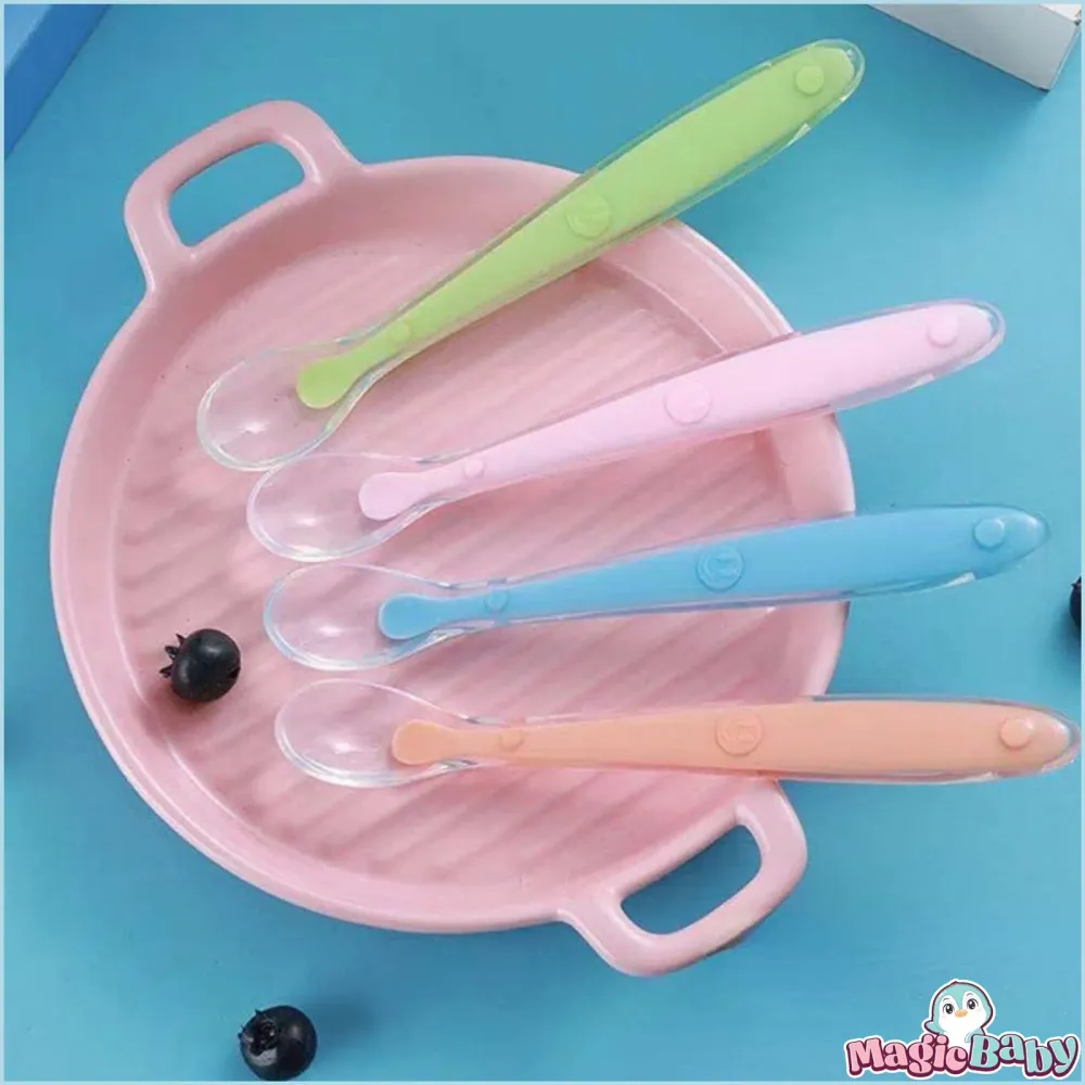 Cuchara en Silicona Set x 2 Rosado Magic Baby Colombia store