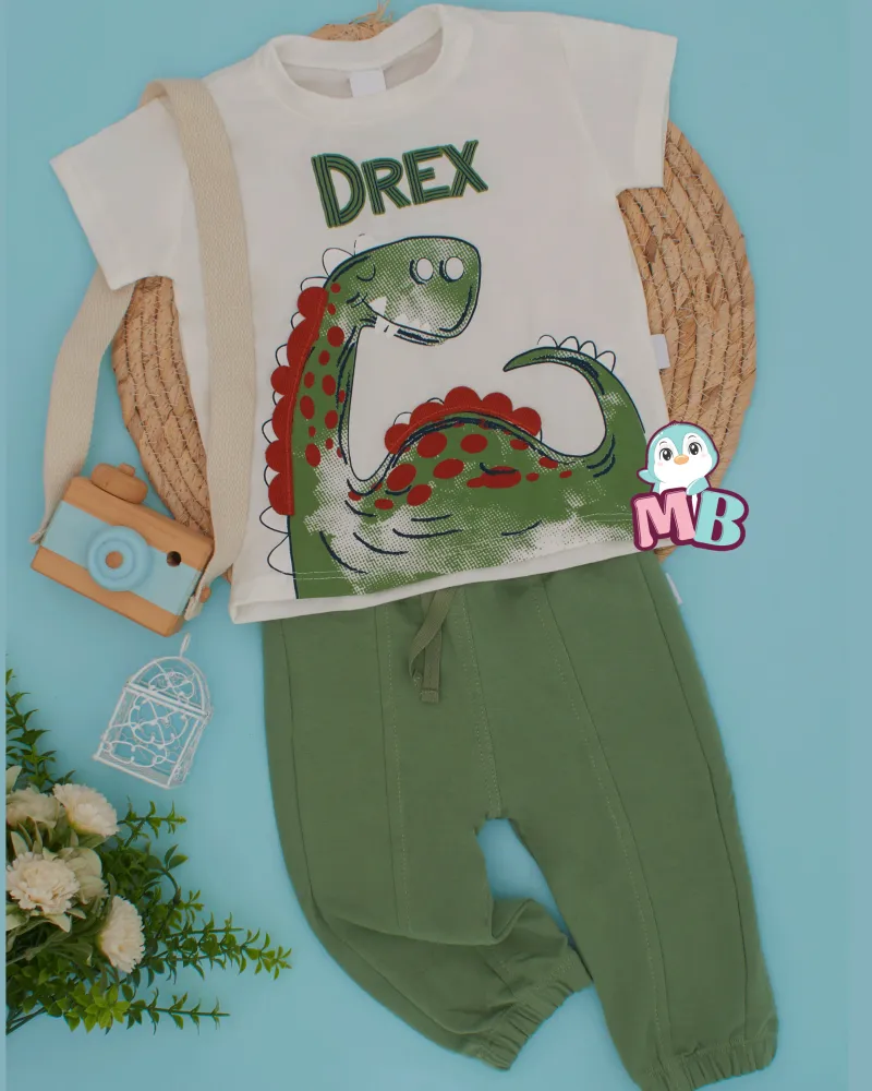 Conjunto Jogger Dino Verde Magic Baby