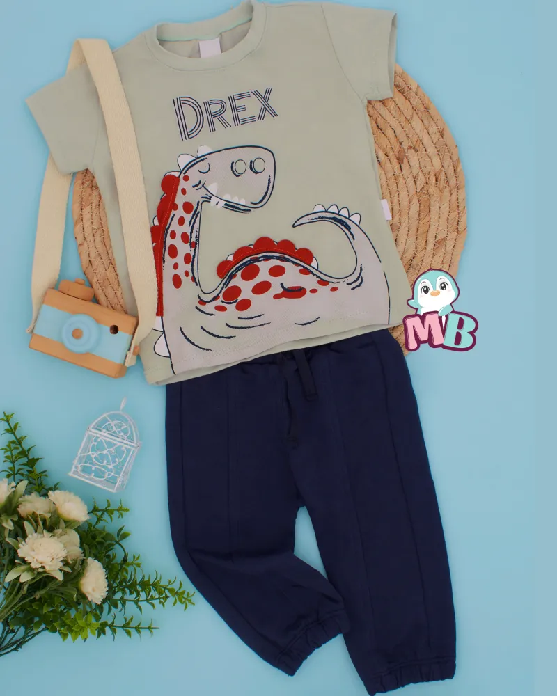 Conjunto Jogger Dino Verde Magic Baby