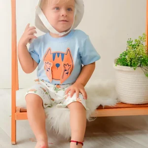 Conjunto Niño Tigre + Pava Azul Magic Baby