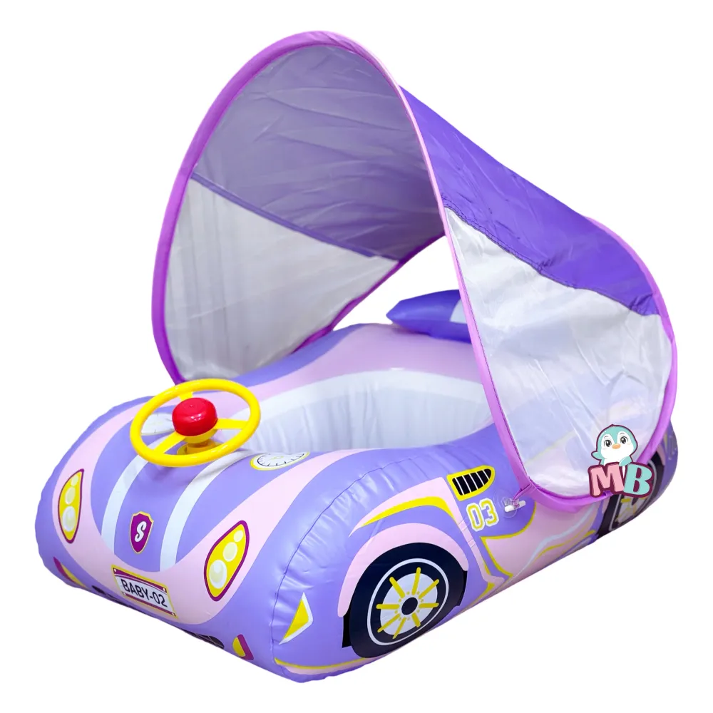 Flotador Carrito con Techo Morado Magic Baby