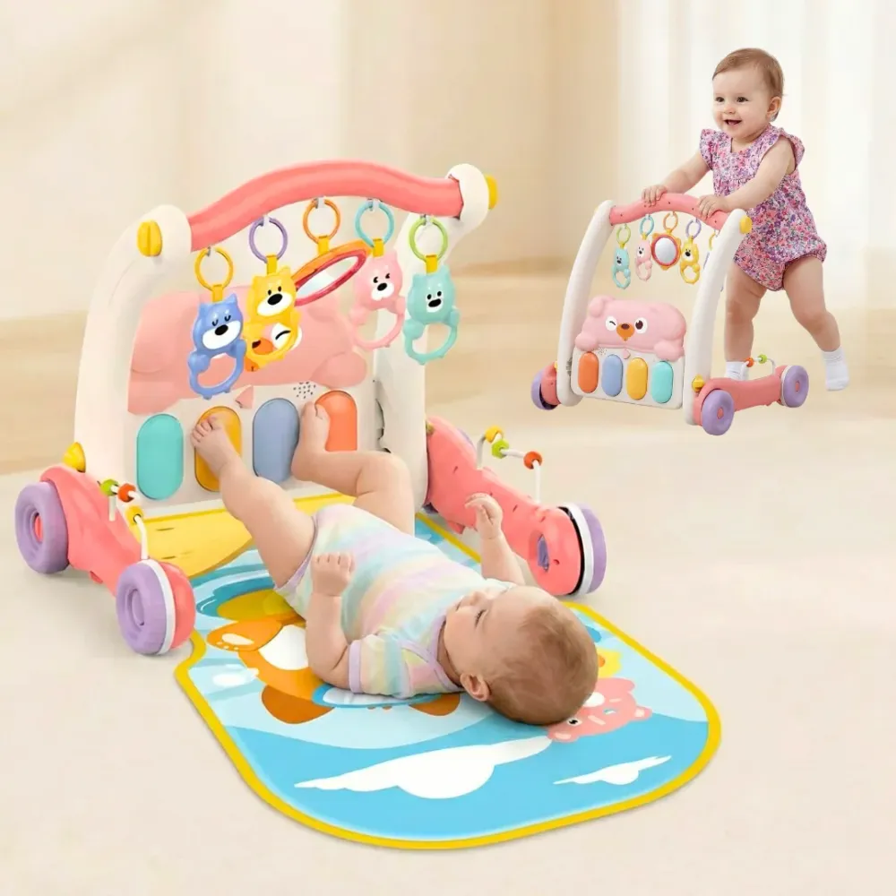 Gimnasio Andadera Perrito Rosado Magic Baby