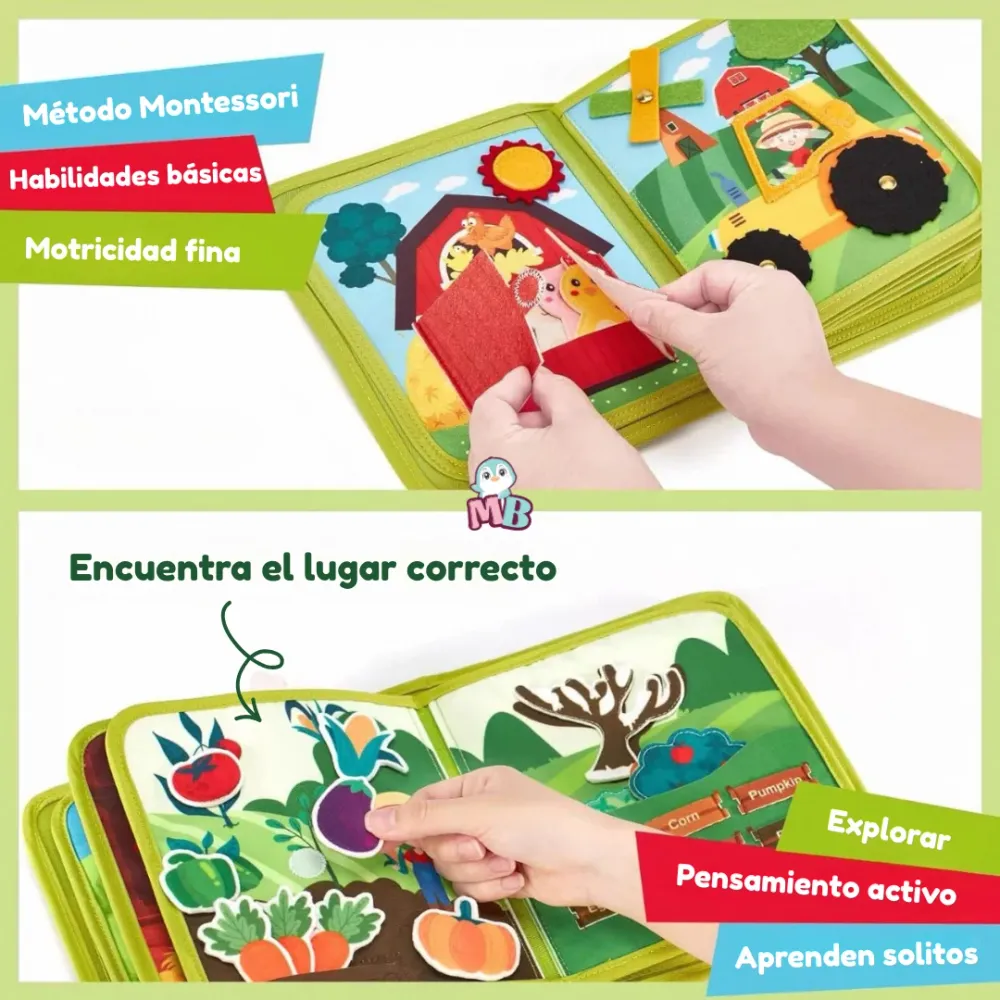 Libro Montessori Granja Magic Baby