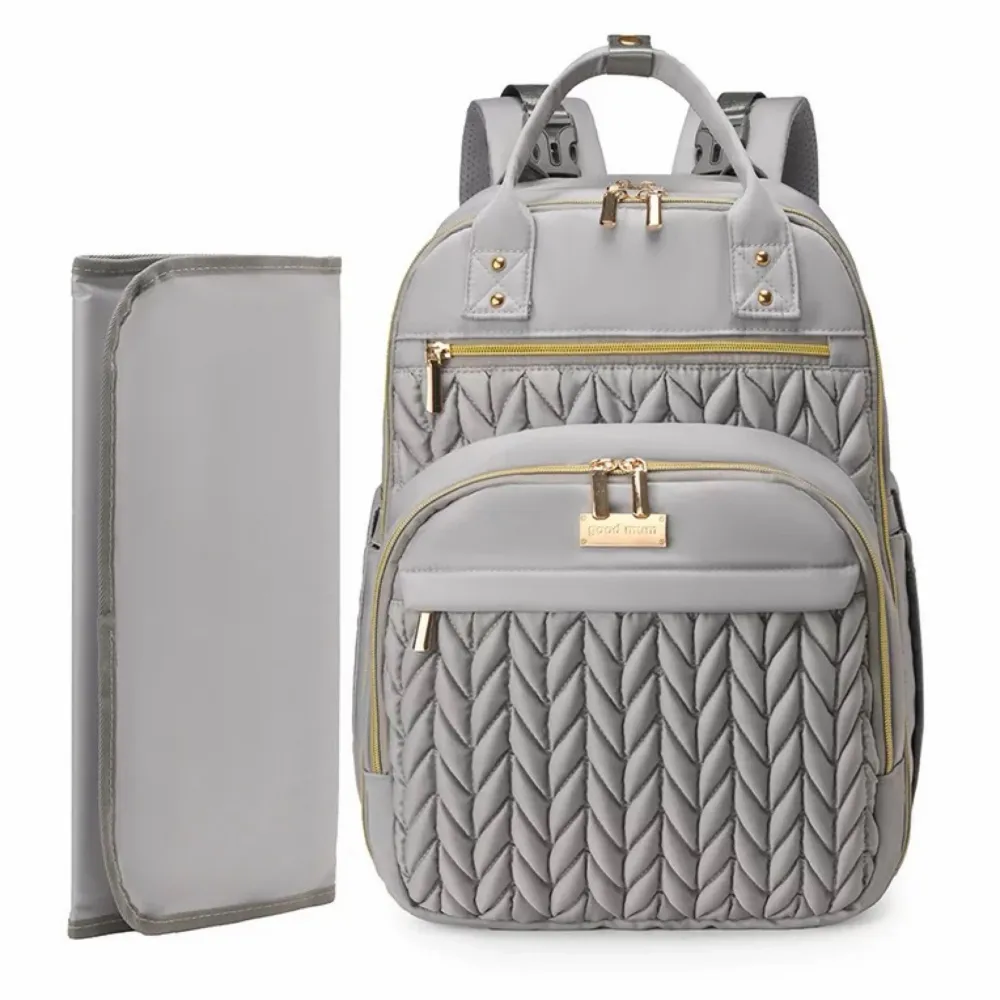 Pañalera Morral Con Cambiador Gris Magic Baby