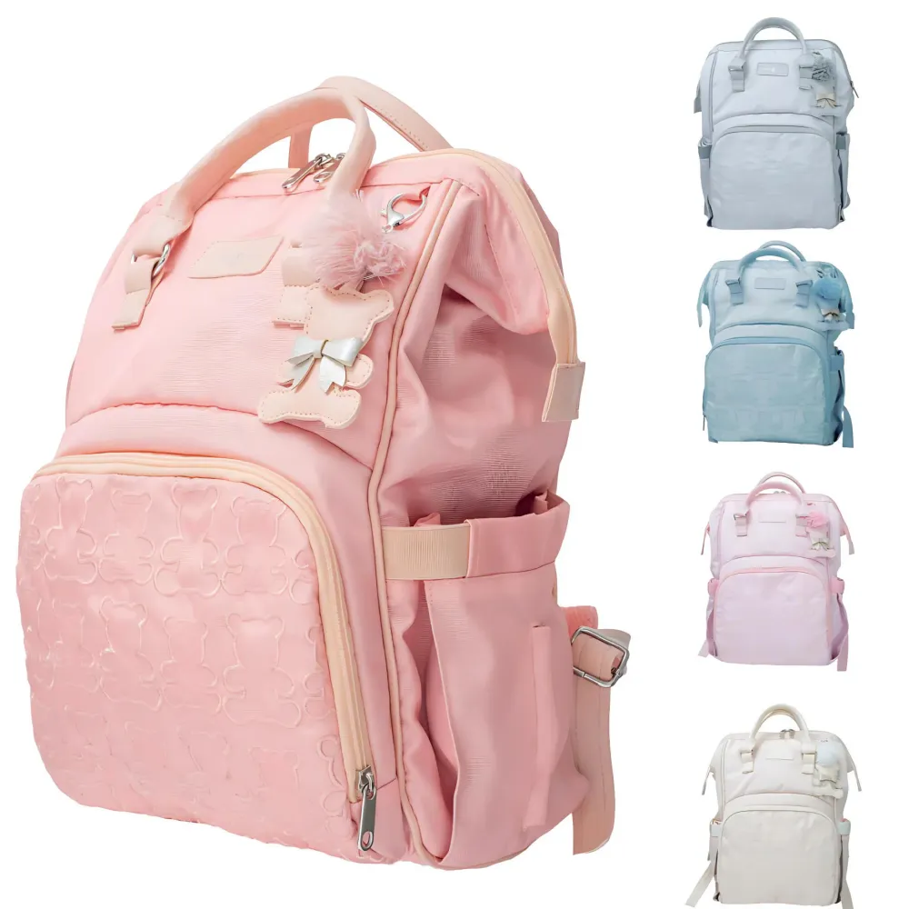 Pañalera Morral Ositos Baby Luna Azul Magic Baby