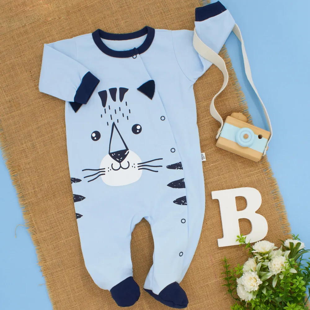 Pijama Tigre Enterizo Azul Magic Baby