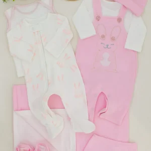 Primer dí Conejo Set X8 Piezas Rosado Magic Baby
