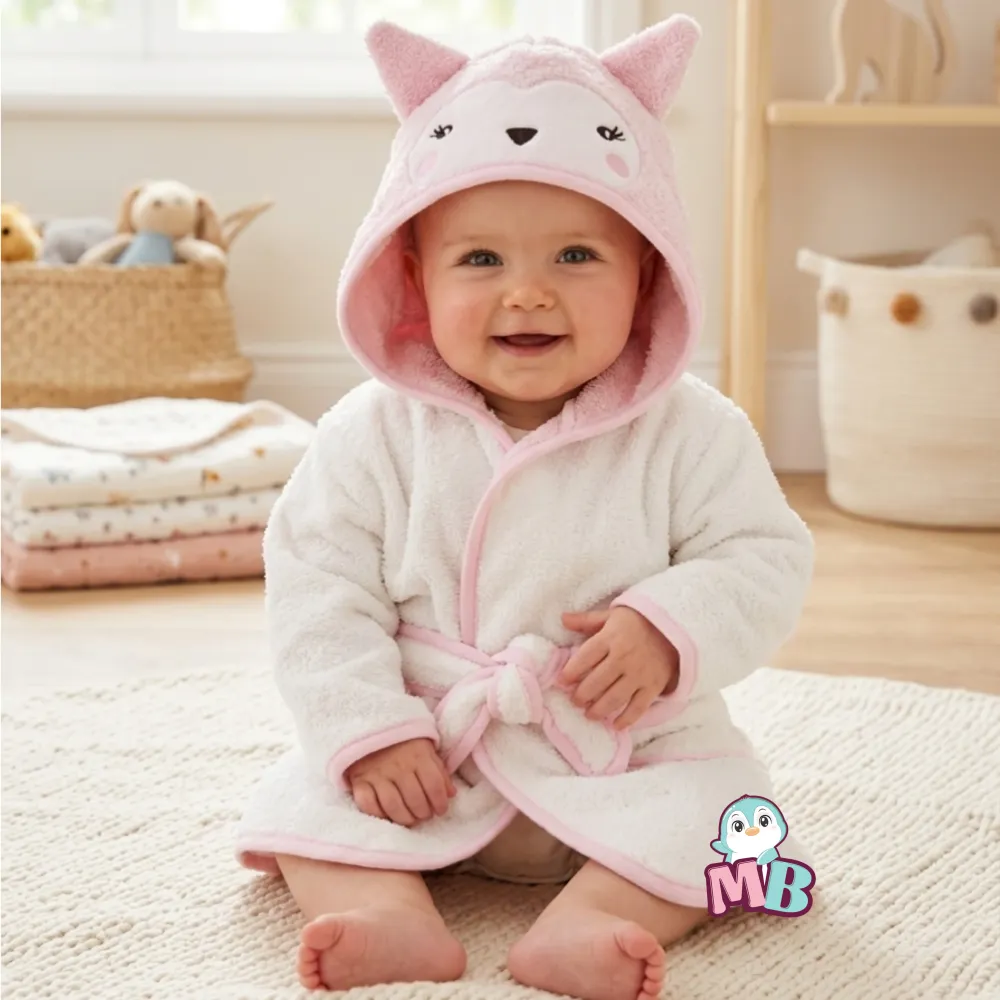Salida De Baño Con Capucha Buho Magic Baby