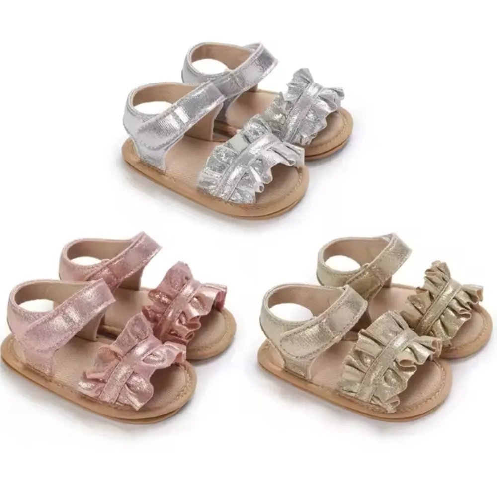 Sandalias Pre Caminadoras Con Suela Niñ Rosado Magic Baby