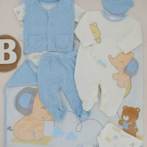 Set Primer Dí Elefante Azul Magic Baby