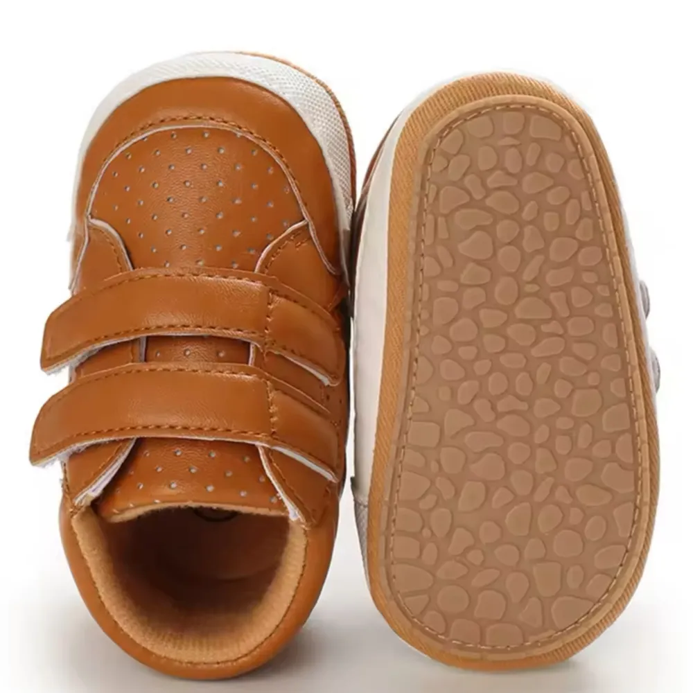Tenis Pre Caminador Con Suela Niño Cafe Magic Baby