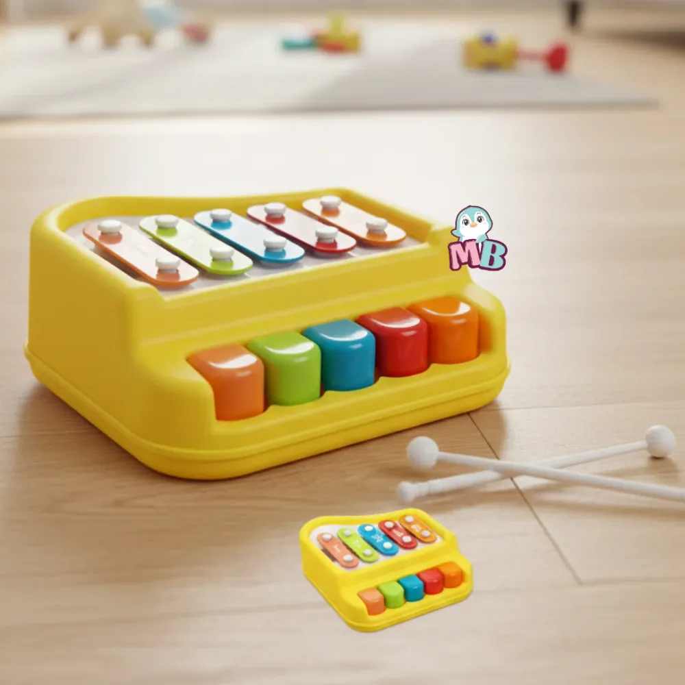 Xilofono Didáctico Pequeño Amarillo Magic Baby