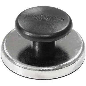 Fuente de imán de 1,25 pulg. de largo x 2,65 pulg. de ancho, perilla magnética negra, fuerza de tracción de 25 lb, 1 pieza...
