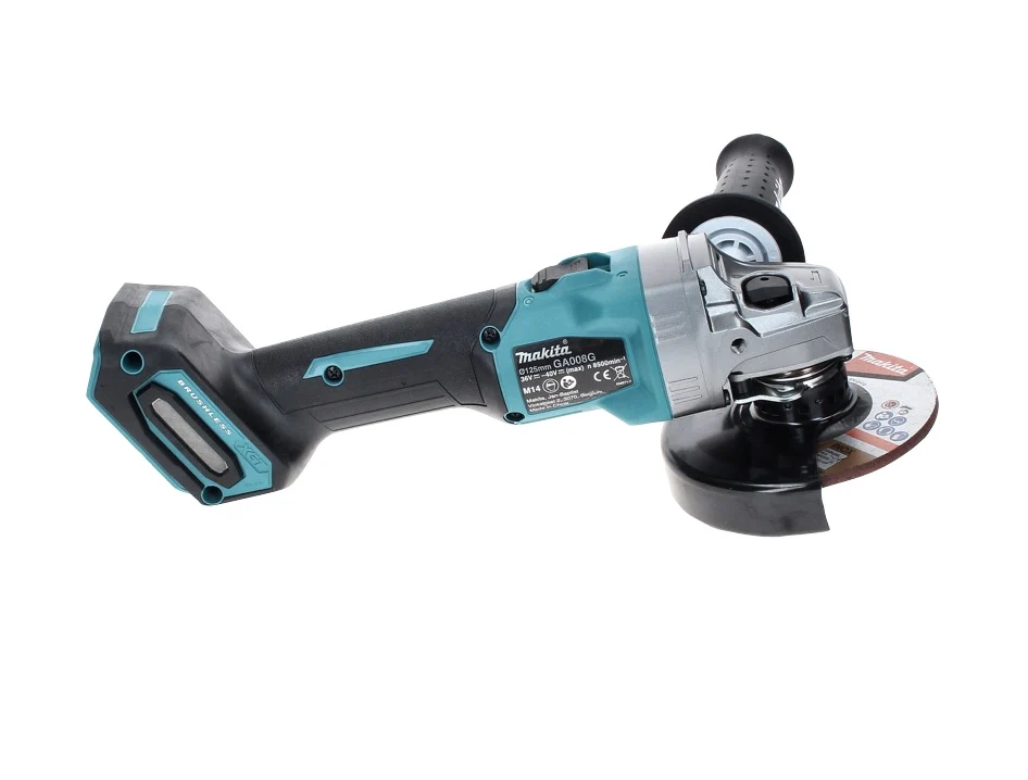 Amoladora angular baterí Makita GA 008 GM1 40 V máx. 125 mm sin escobillas XGT + 1x baterí 4,0 Ah + cargador