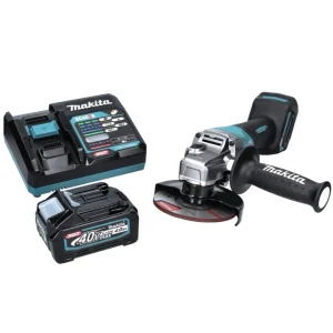 Amoladora angular baterí Makita GA 013 GM1 40 V máx. 125 mm sin escobillas XGT + 1x baterí 4,0 Ah + cargador