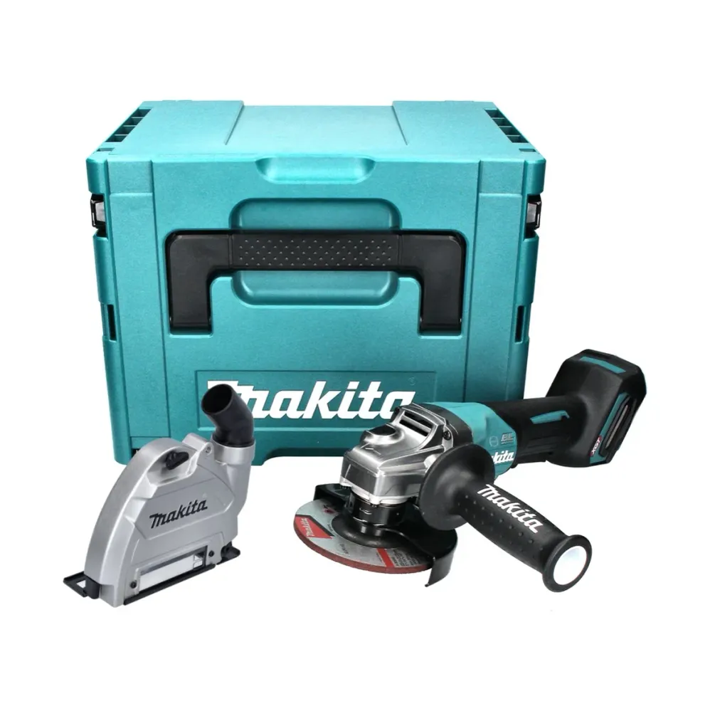 Amoladora angular baterí Makita GA 013 GZ01 40 V máx. 125 mm sin escobillas XGT + campana de aspiración + Makpac - sin bat...