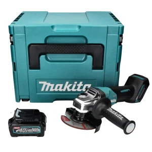 Amoladora angular baterí Makita GA 016 GD101 40 V máx. 125 mm sin escobillas XGT + 1x baterí 2,5 Ah + Makpac - sin cargador