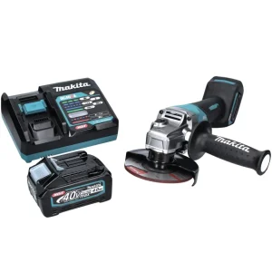 Amoladora angular baterí Makita GA 016 GM1 40 V máx. 125 mm sin escobillas XGT + 1x baterí 4,0 Ah + cargador
