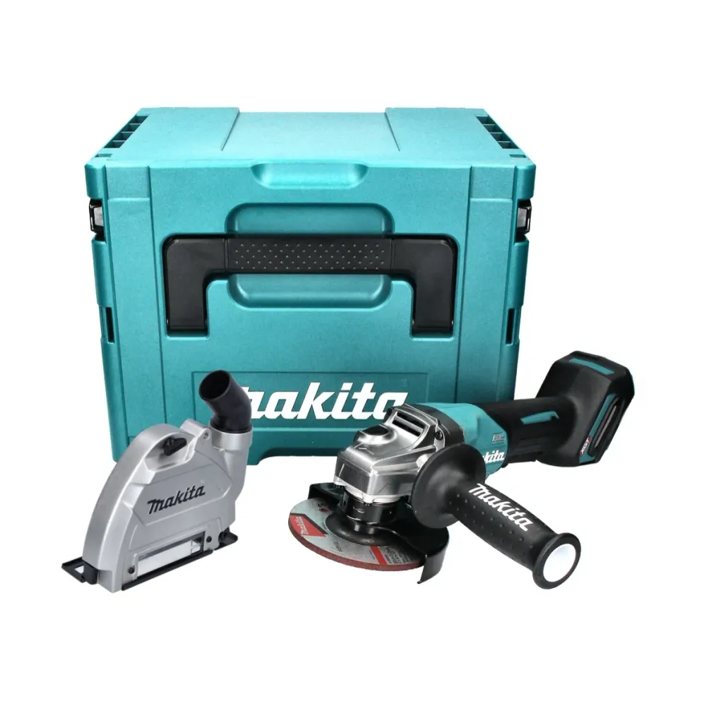 Amoladora angular baterí Makita GA 016 GZ01 40 V máx. 125 mm sin escobillas XGT + campana de aspiración + Makpac - sin bat...