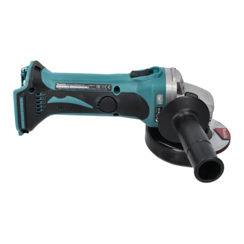 Amoladora angular sin cable Makita DGA 452 RG 18 V 115 mm + 2x baterí recargable 6,0 Ah + cargador