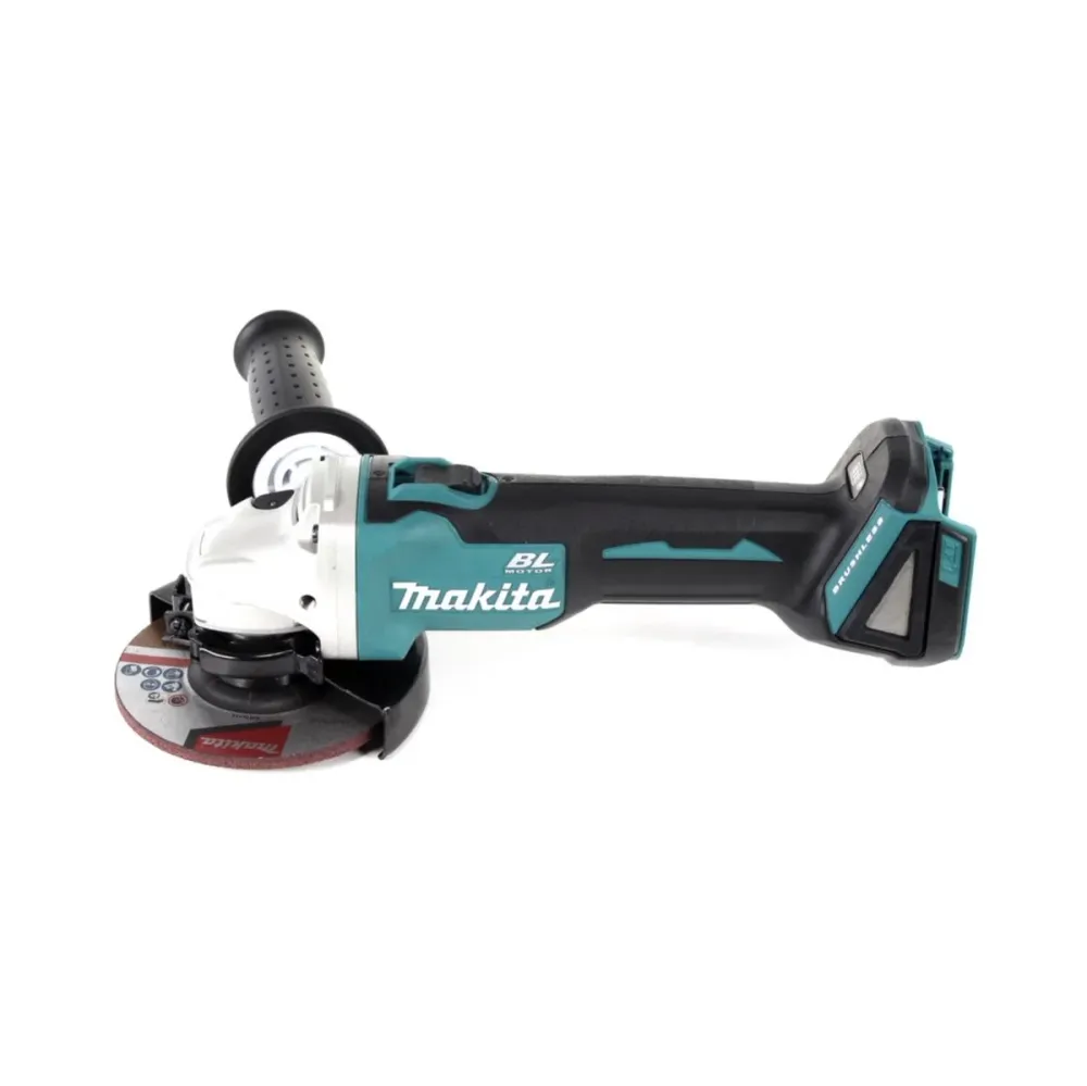Amoladora angular sin cable Makita DGA 504 RGJ 18 V 125 mm sin escobillas + 2x baterí recargable 6,0 Ah + cargador + Makpac