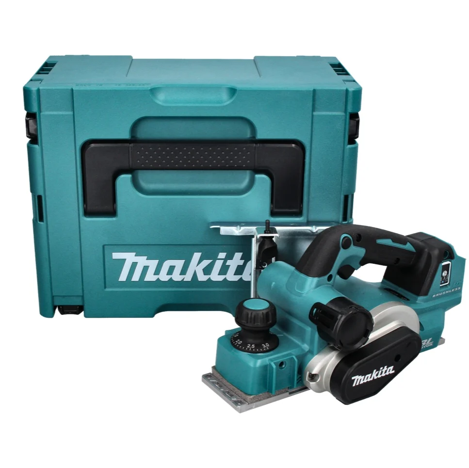 Cepilladora sin cable Makita DKP 181 ZJ 82 mm 18 V sin escobillas + Makpac - sin baterí, sin cargador