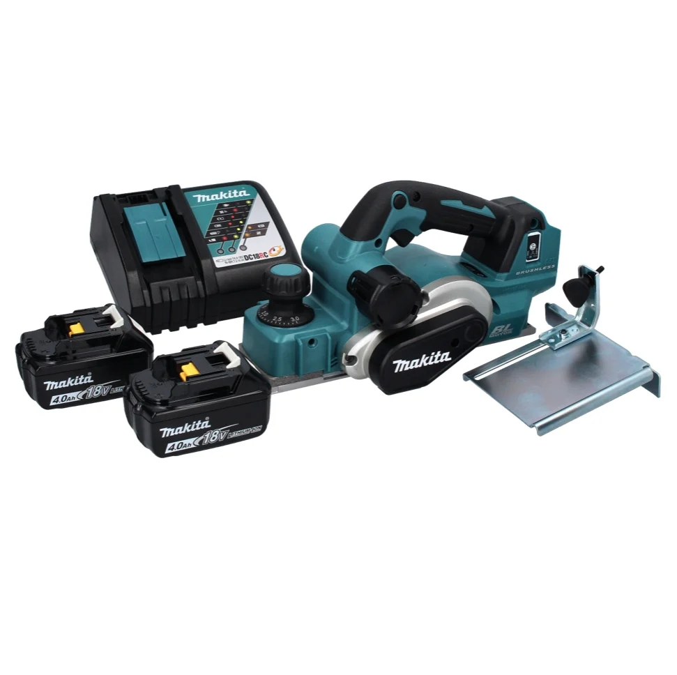 Cepilladora sin cable Makita DKP 181 RM 82 mm 18 V sin escobillas + 2x baterí recargable 4,0 Ah + cargador
