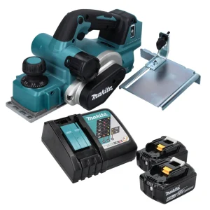 Cepilladora sin cable Makita DKP 181 RG 82 mm 18 V sin escobillas + 2x baterí recargable 6,0 Ah + cargador