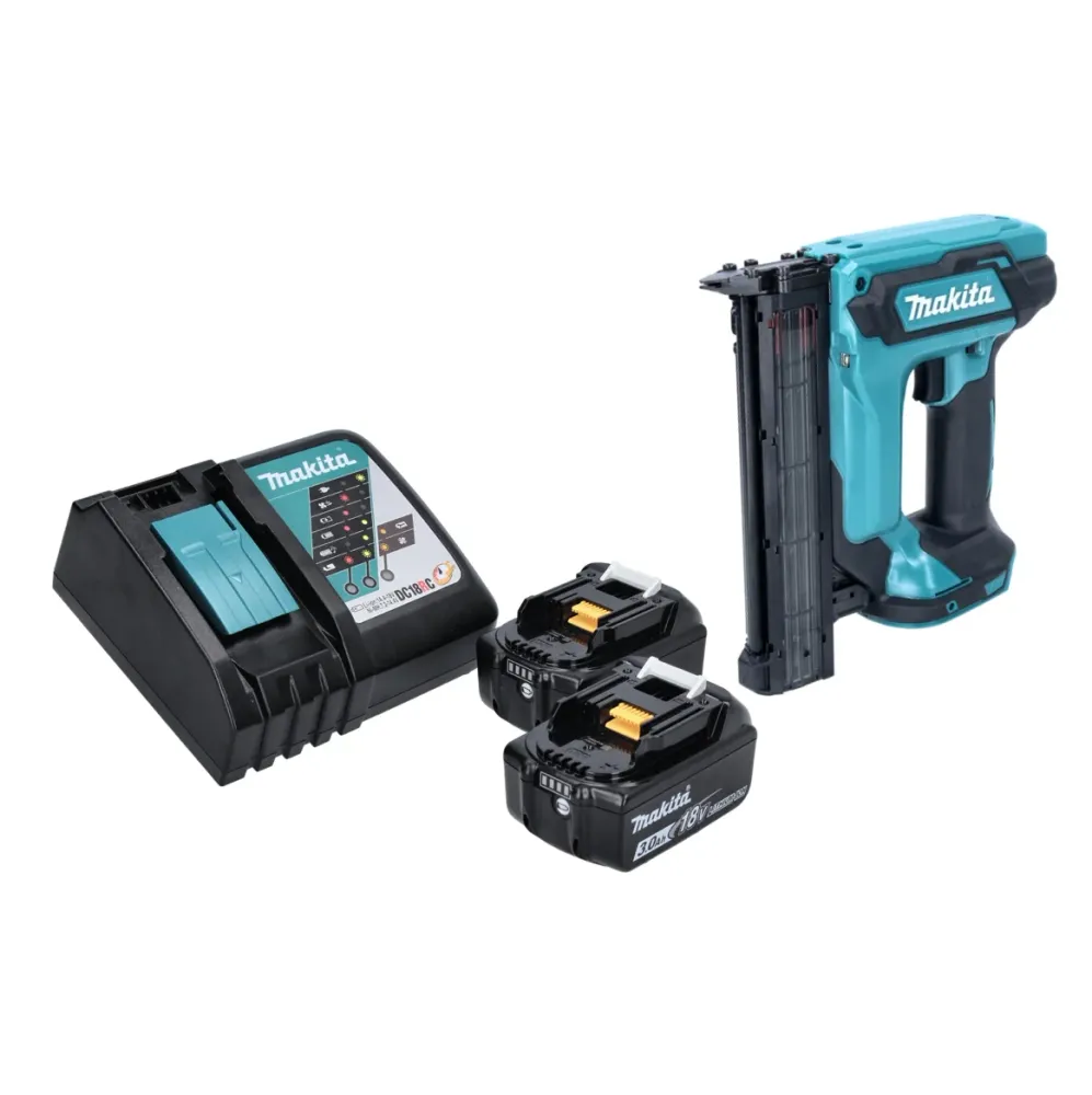 Clavadora vertical inalámbrica Makita DFN 350 RF 18 V 15 - 35 mm + 2x baterí recargable 3,0 Ah + cargador